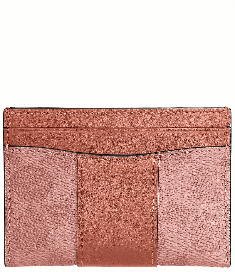 COACH Essential Card Case in Signature Canvas Wallet