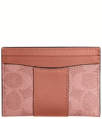 COACH Essential Card Case in Signature Canvas Wallet