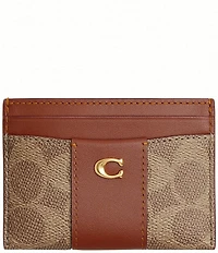 COACH Essential Card Case in Signature Canvas Wallet