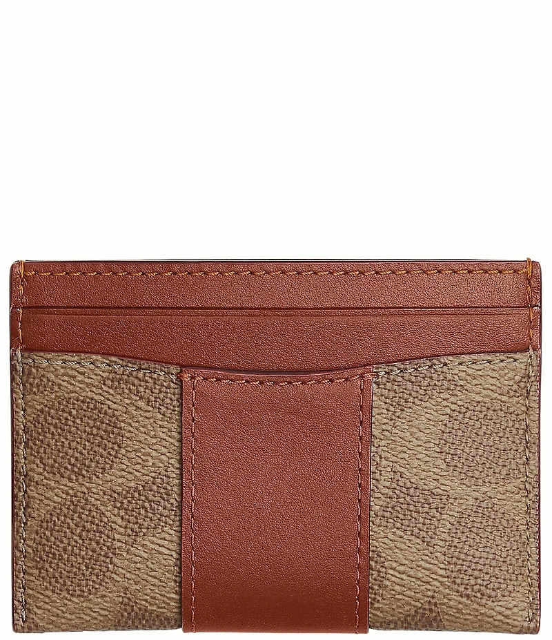 COACH Essential Card Case in Signature Canvas Wallet