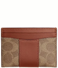 COACH Essential Card Case in Signature Canvas Wallet