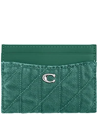 COACH Essential Denim Quilted Card Case