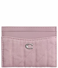 COACH Essential Denim Quilted Card Case