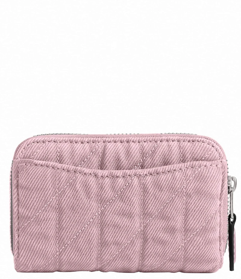COACH Essential Denim Small Zip Around Card Case