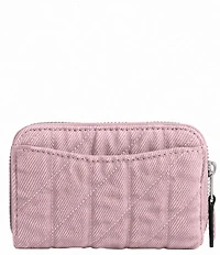 COACH Essential Denim Small Zip Around Card Case