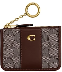 COACH Essential Mini ID Card Case in Signature Jacquard Wallet