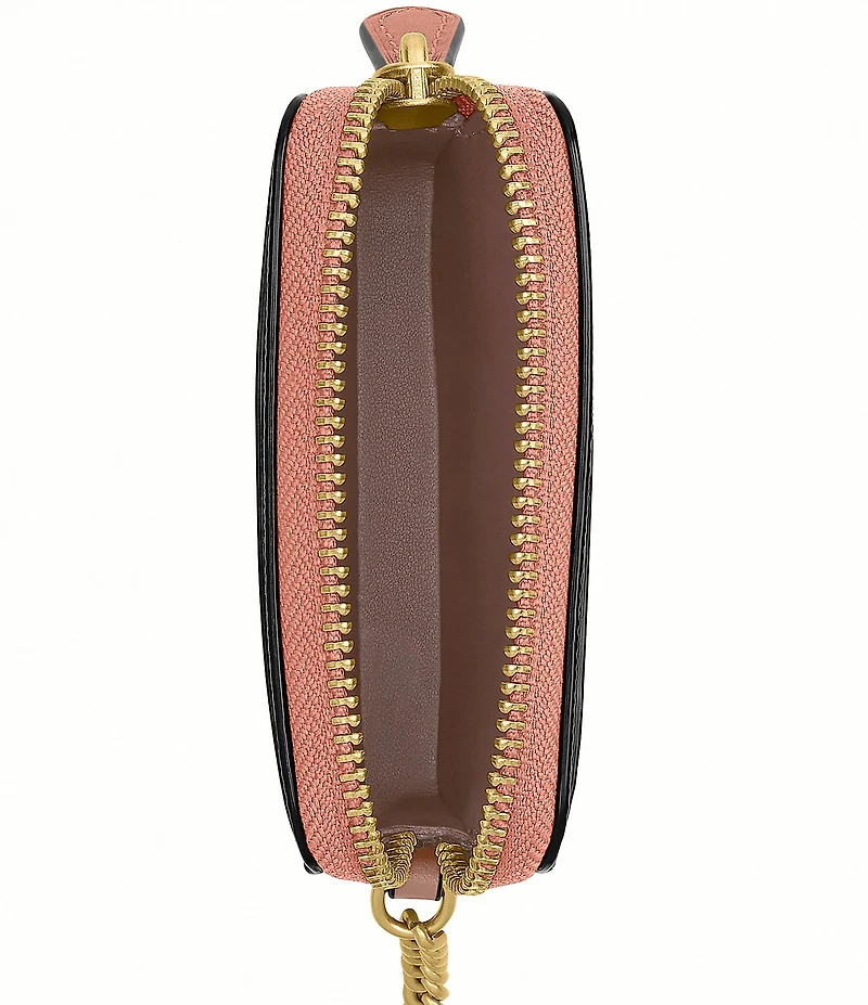 COACH Essential Signature Canvas Chain Card Case