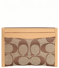 COACH Essential Signature Jacquard Card Case