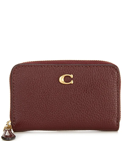 COACH Essential Small Zip Around Card Case Wallet