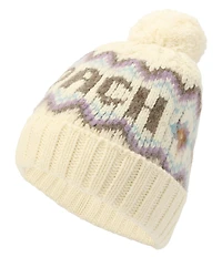 COACH Fair Isle Knit Pom Beanie