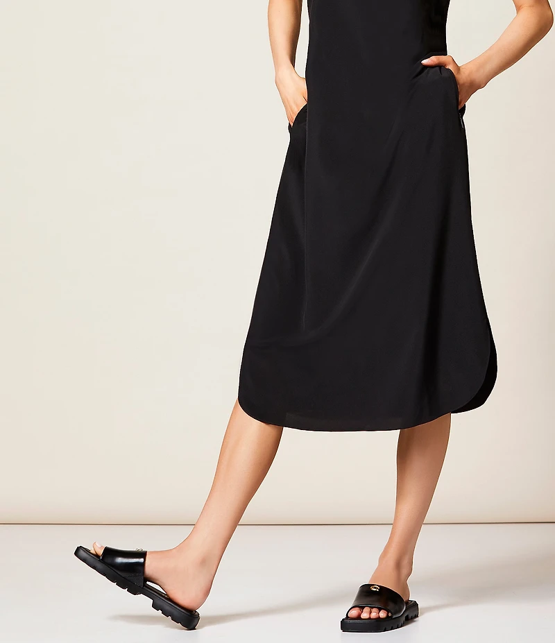 COACH Florence Leather Signature Logo Slide Sandals