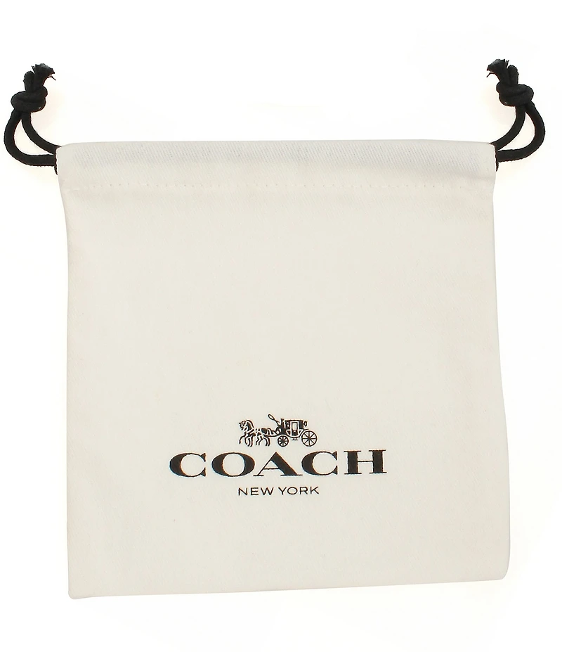 COACH Flower Drop Earrings