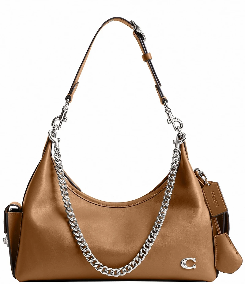 COACH Glazed Juliet 30 Pocket Chain Charm Bag