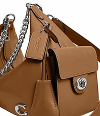 COACH Glazed Juliet 30 Pocket Chain Charm Bag