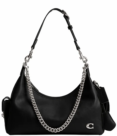 COACH Glazed Juliet 30 Pocket Chain Charm Bag