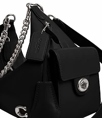 COACH Glazed Juliet 30 Pocket Chain Charm Bag