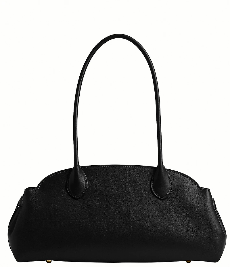 COACH Glazed Leather Empire East-West Carryall Satchel Bag 34