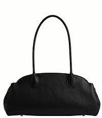 COACH Glazed Leather Empire East-West Carryall Satchel Bag 34