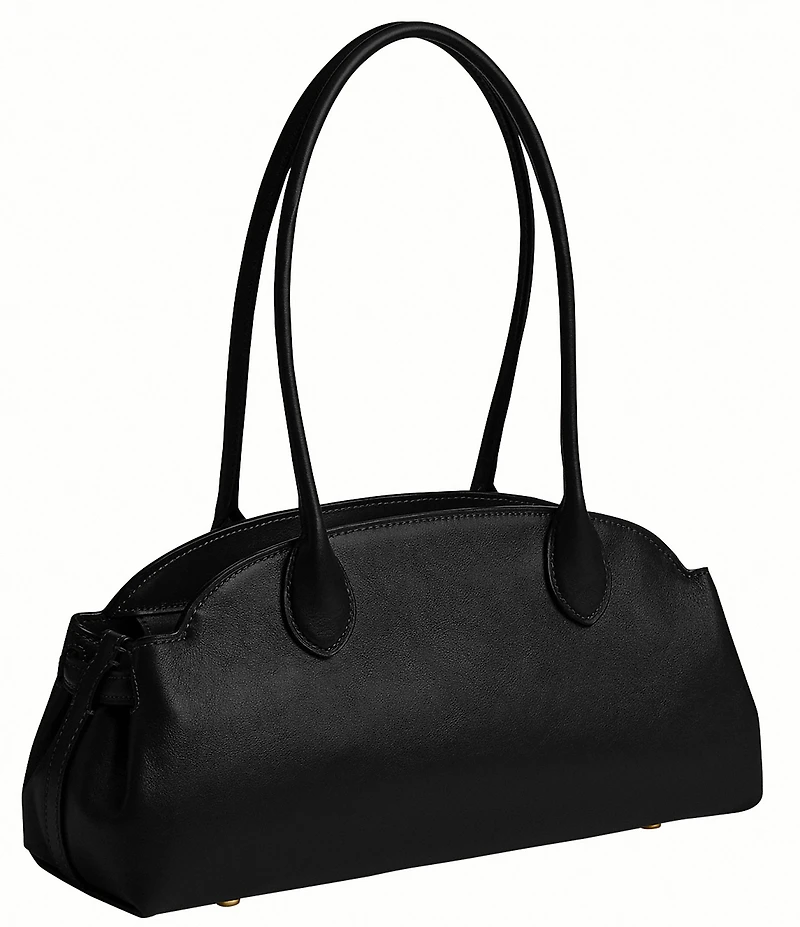 COACH Glazed Leather Empire East-West Carryall Satchel Bag 34