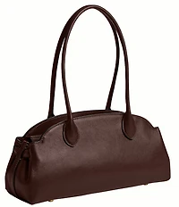 COACH Glazed Leather Empire East-West Carryall Satchel Bag 34