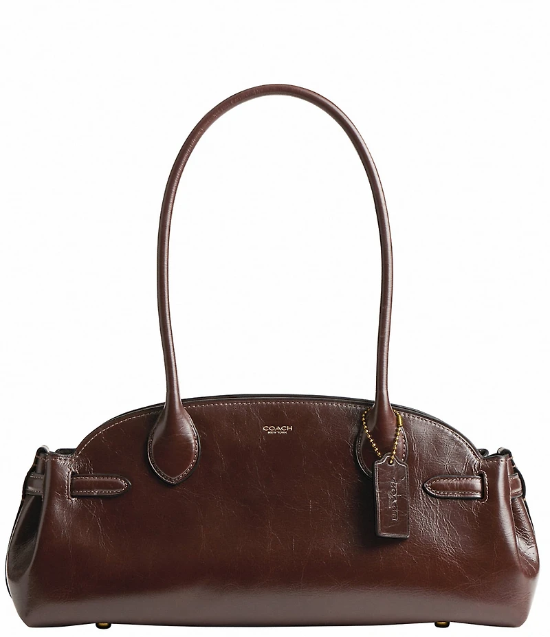 COACH Empire 34 Glazed Leather East West Carryall Bag