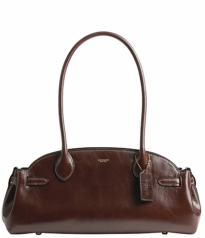 COACH Empire 34 Glazed Leather East West Carryall Bag