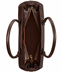 COACH Empire 34 Glazed Leather East West Carryall Bag