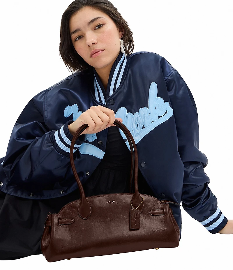 COACH Empire 34 Glazed Leather East West Carryall Bag