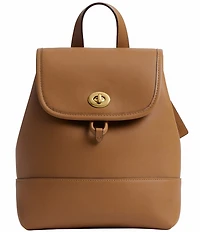 COACH Glovetanned Leather Turnlock Backpack