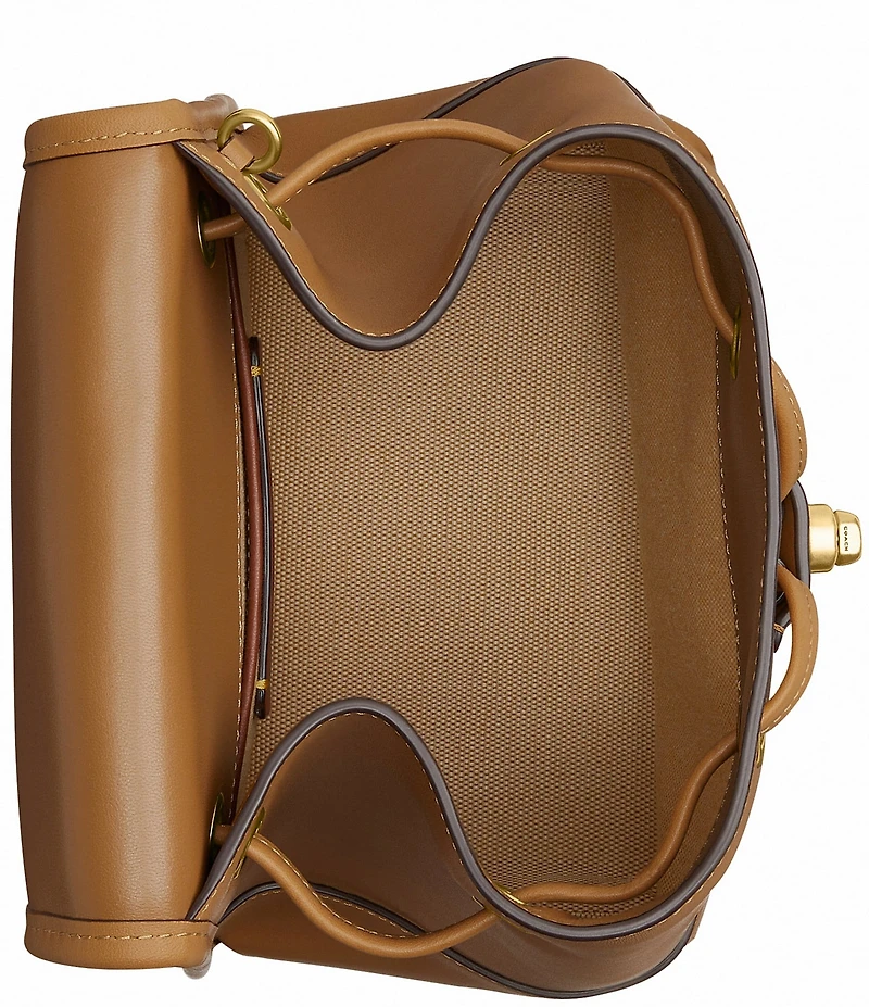COACH Glovetanned Leather Turnlock Backpack