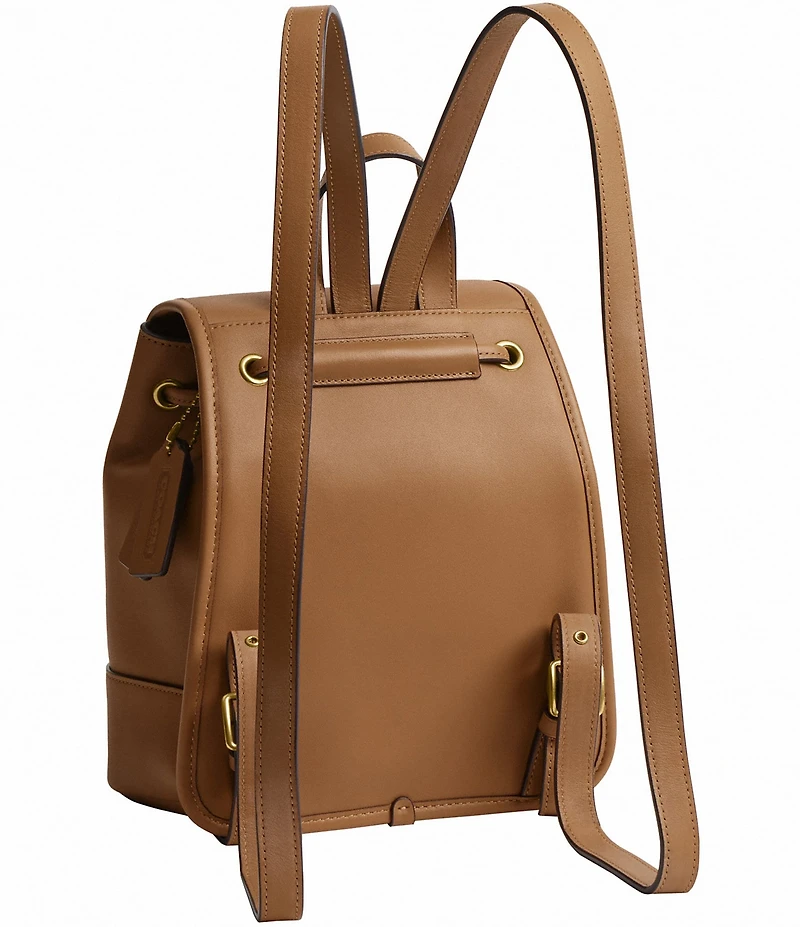 COACH Glovetanned Leather Turnlock Backpack