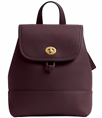 COACH Glovetanned Leather Turnlock Backpack