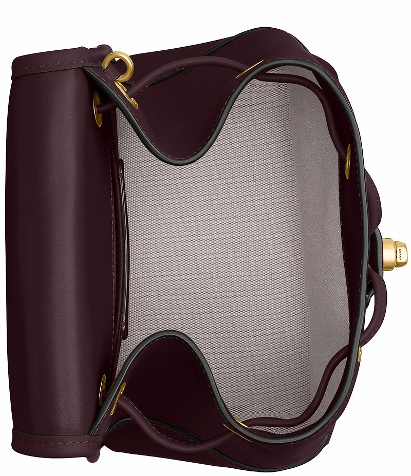 COACH Glovetanned Leather Turnlock Backpack