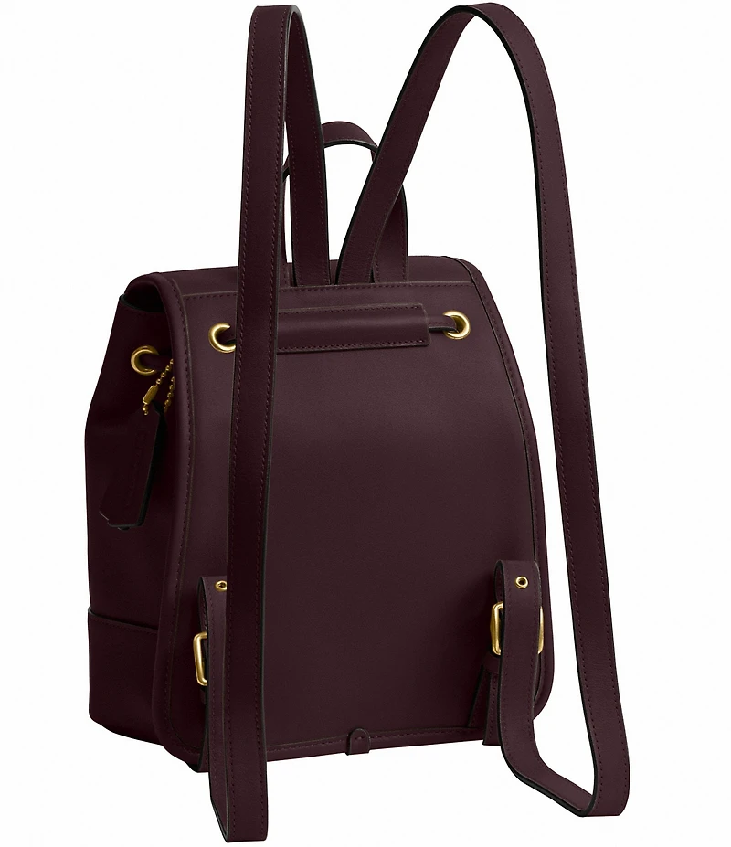 COACH Glovetanned Leather Turnlock Backpack