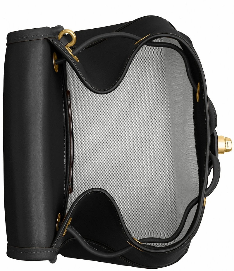COACH Glovetanned Leather Turnlock Backpack