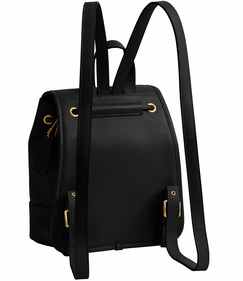 COACH Glovetanned Leather Turnlock Backpack