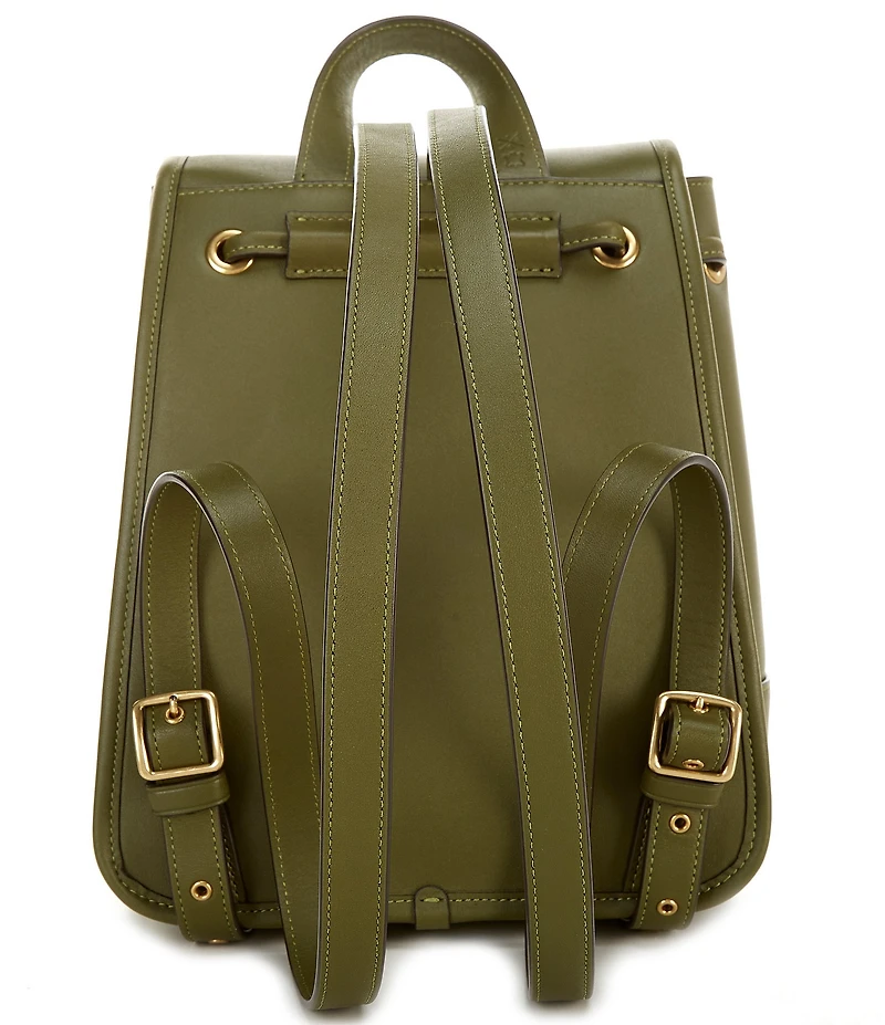 COACH Glovetanned Leather Turnlock Backpack