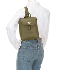 COACH Glovetanned Leather Turnlock Backpack