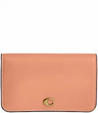 COACH Gold Hardware Essential Slim Card Case