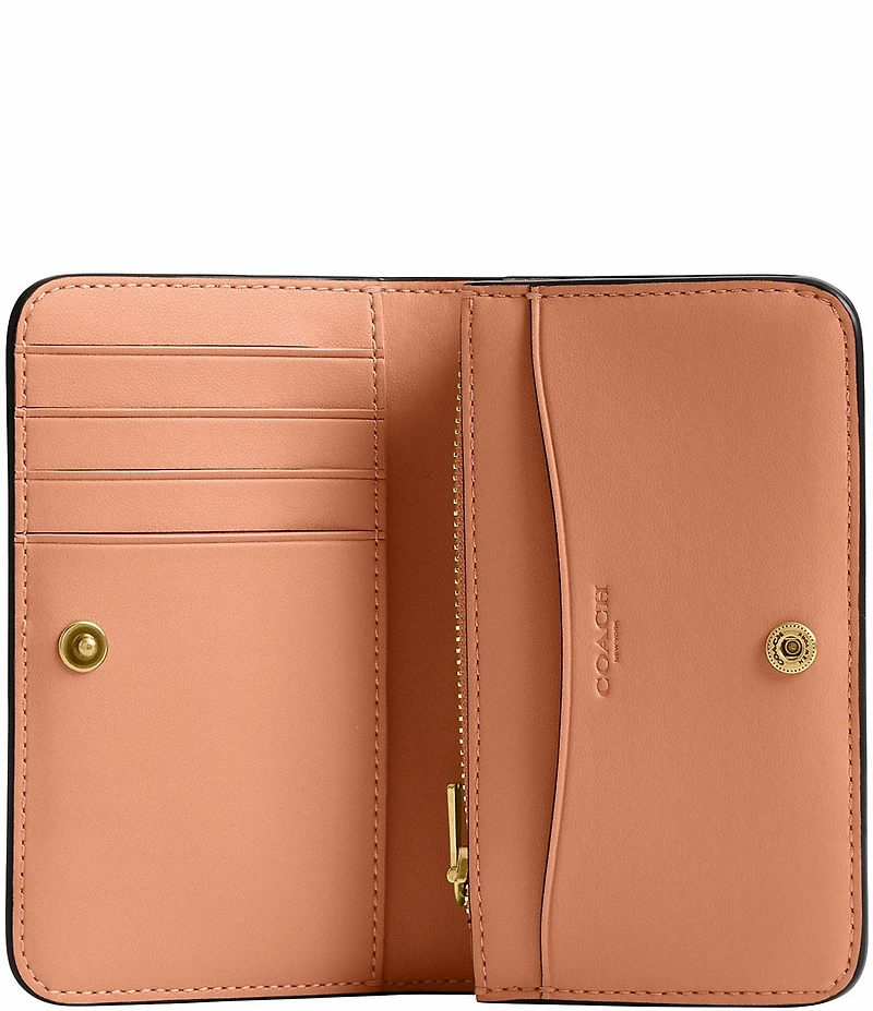 COACH Gold Hardware Essential Slim Card Case