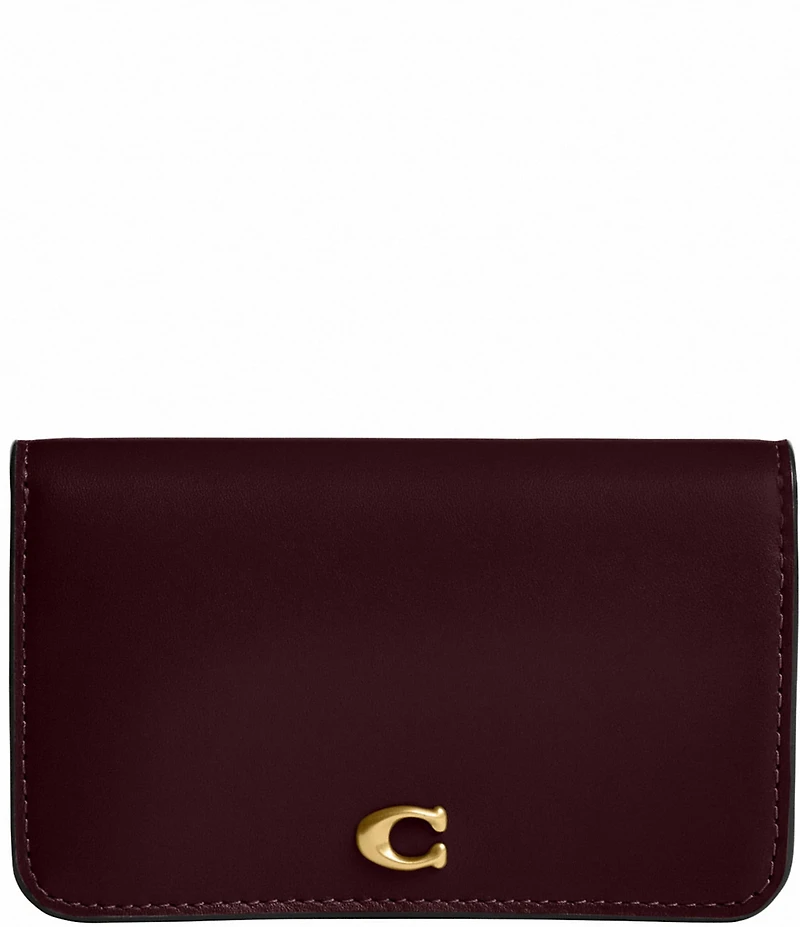 COACH Gold Hardware Essential Slim Card Case