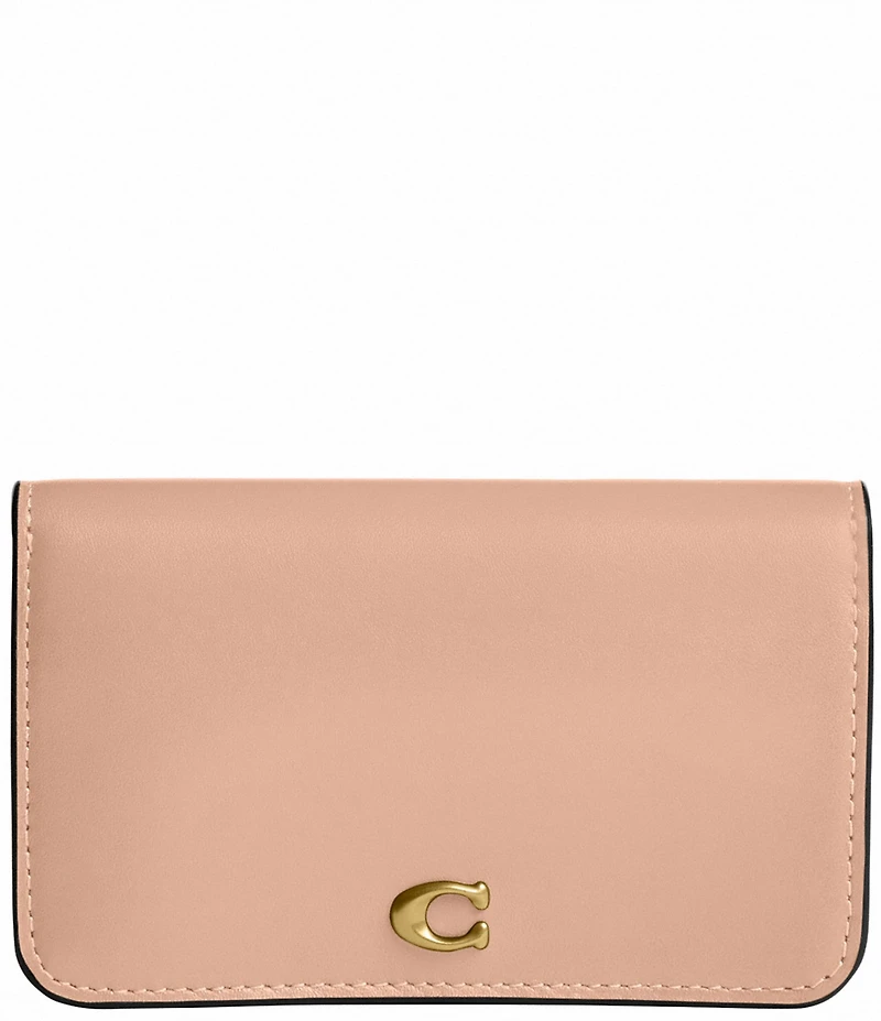 COACH Gold Hardware Essential Slim Card Case