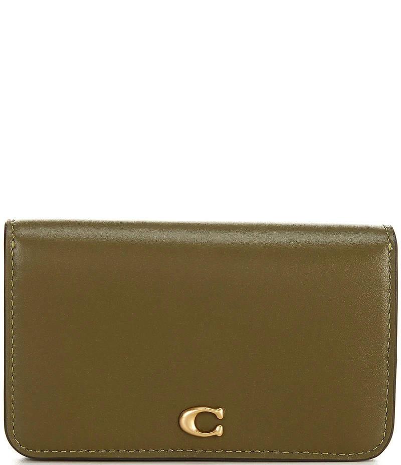 COACH Gold Hardware Essential Slim Card Case