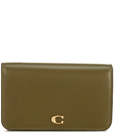 COACH Gold Hardware Essential Slim Card Case