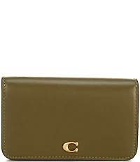 COACH Gold Hardware Essential Slim Card Case