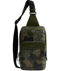 COACH Gotham Pack Signature Camo Print Sling Bag