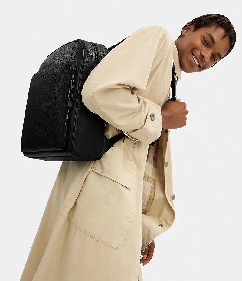 COACH Gotham Pebble Leather Backpack
