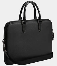 COACH Gotham Pebble Leather Slim Briefcase