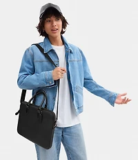 COACH Gotham Pebble Leather Slim Briefcase