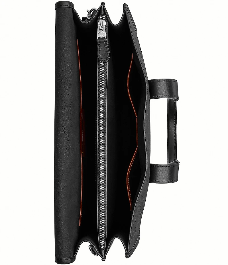 COACH Gotham Signature Canvas/Refined Calfskin Leather Portfolio Bag